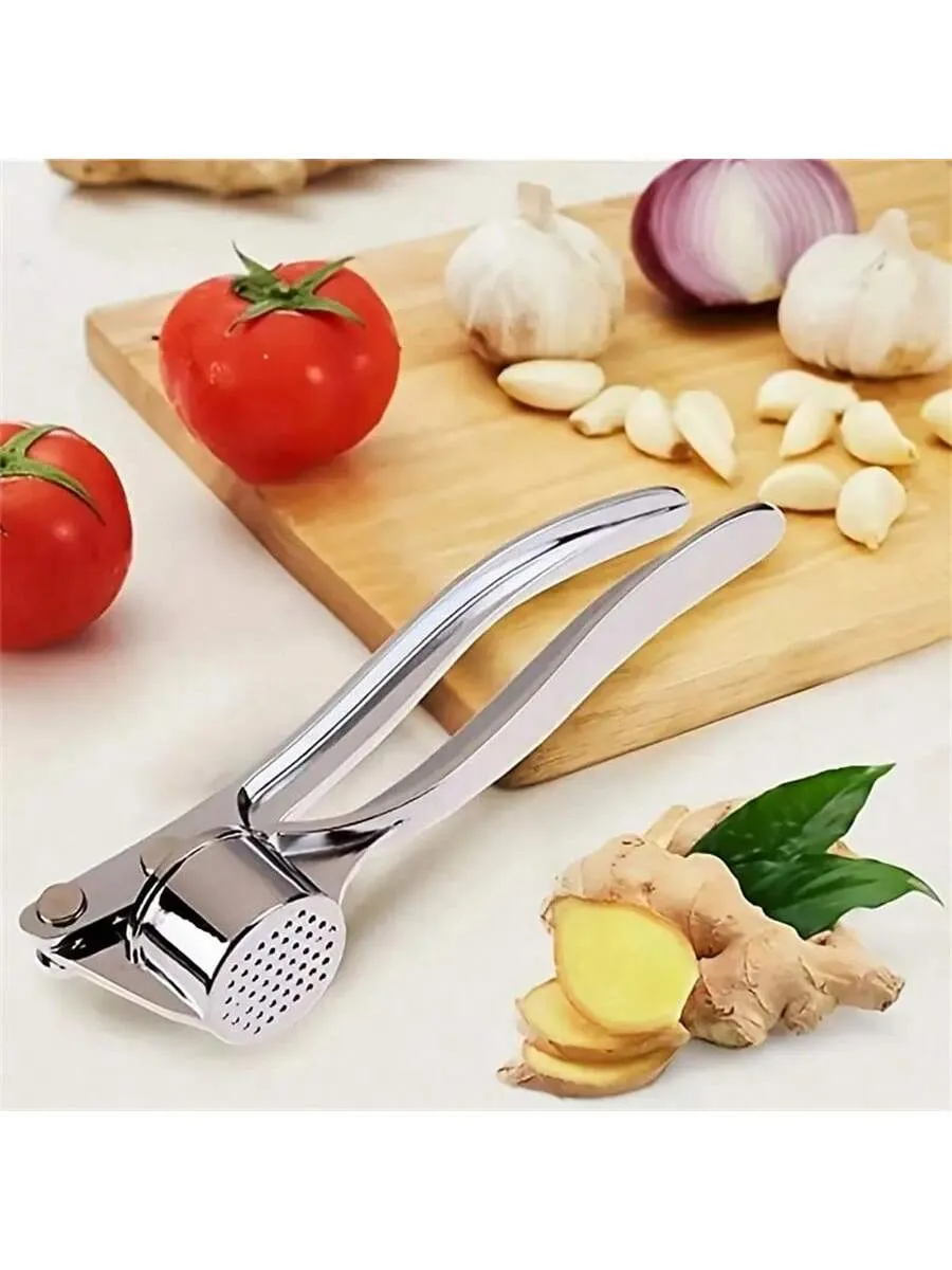 1 Piece metal Garlic Press Manually Crusher Handheld Ginger Kitchen Tools
