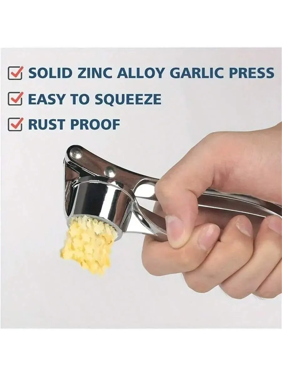 1 Piece metal Garlic Press Manually Crusher Handheld Ginger Kitchen Tools