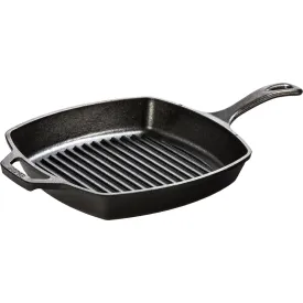 10.5" SQUARE CAST IRON GRILL PAN