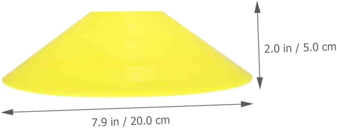 20pcs Football Barricade Sign Emblems Football Disc Markers Soccer Practice Training Soccer Cones Soccer