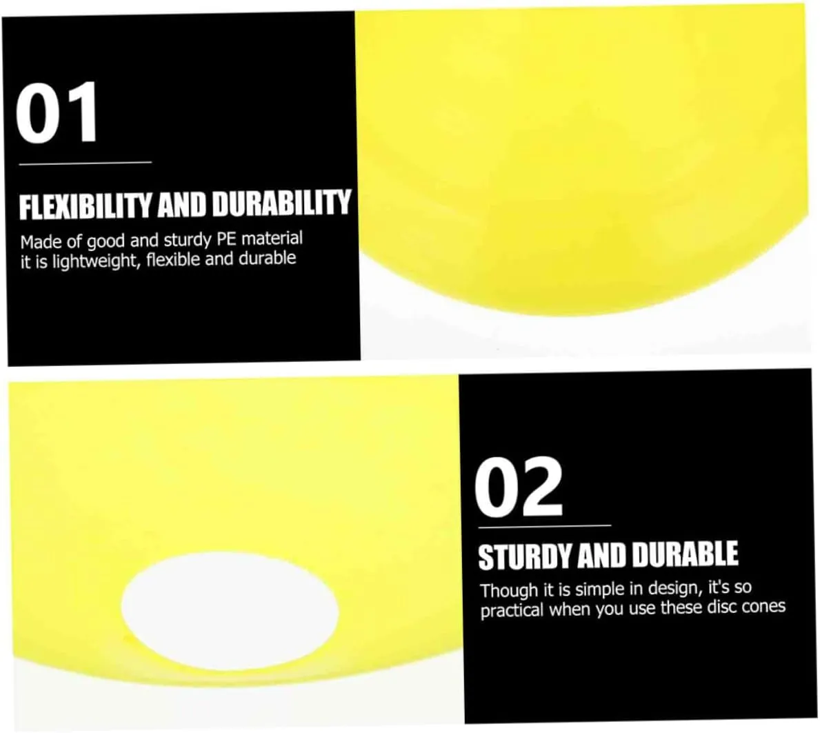 20pcs Football Barricade Sign Emblems Football Disc Markers Soccer Practice Training Soccer Cones Soccer