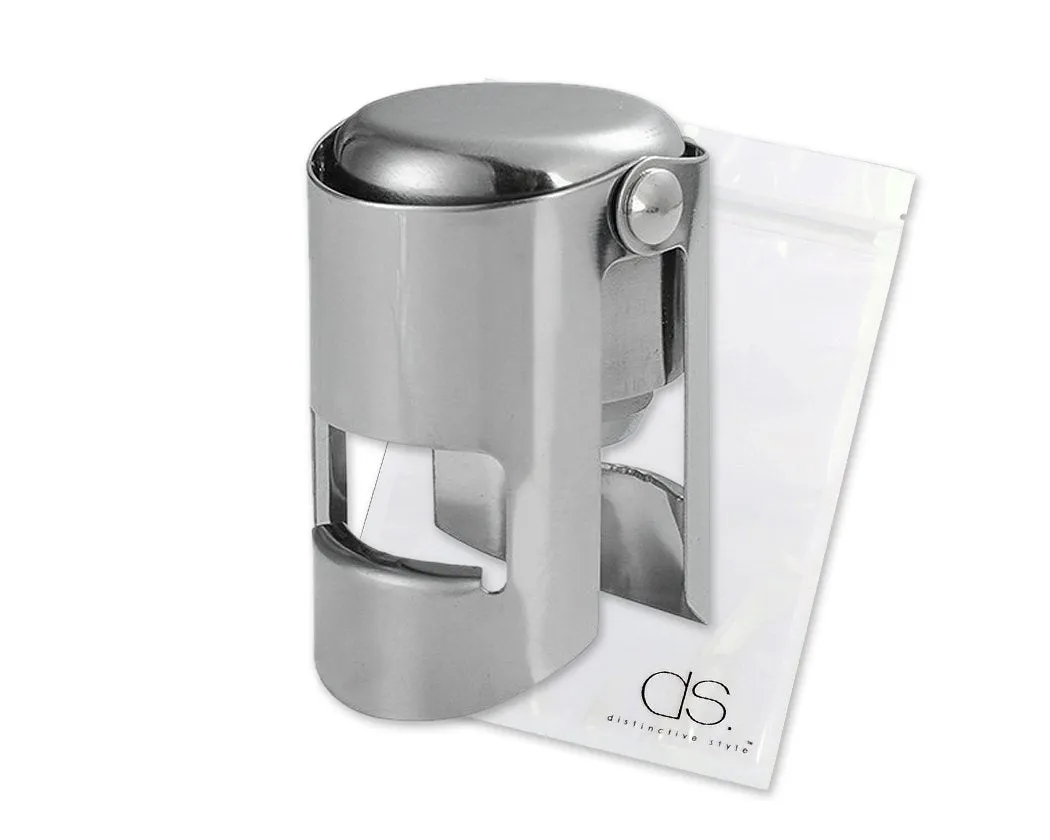3 Pieces Stainless Steel Sparkling Wine Stoppers