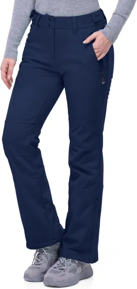 33,000ft Women's Softshell Snow Pants Waterproof Warm Ski Pants Insulated Ripstop Snowboard Winter Pants
