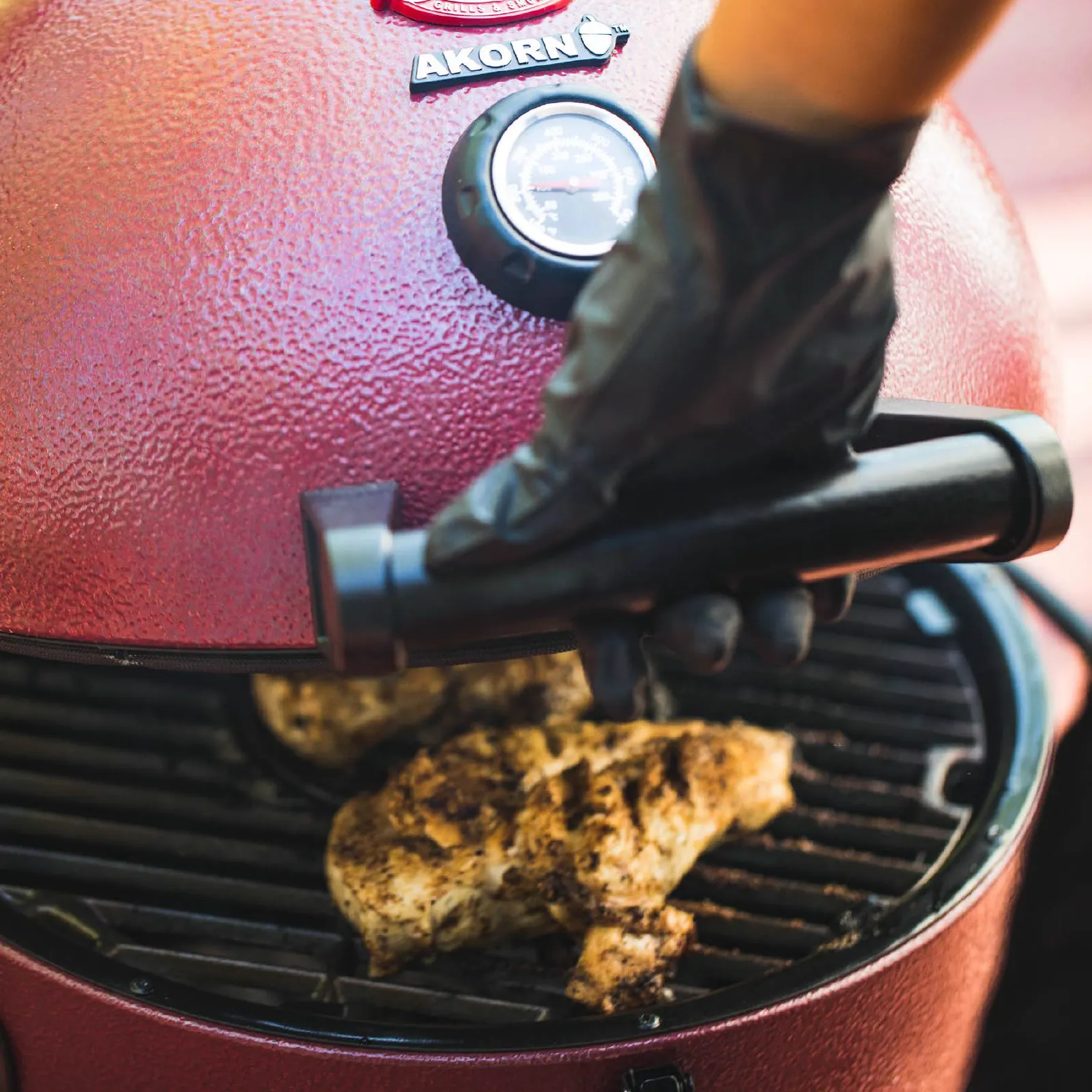 AKORN® Jr. Kamado Charcoal, Red