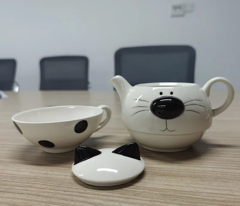 All in One Teapot, Cup and Saucer Set
