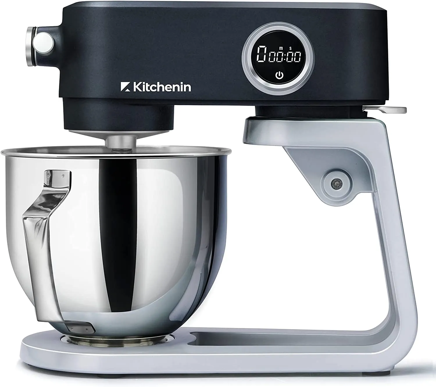 All Metal Stand Mixer, 5.3-Quart 8-Speeds Tilt-Head 400 Watt DC Motor with 12-Wire Whip, Flat Beater, Stainless Steel Dough Hook & Pouring Shield