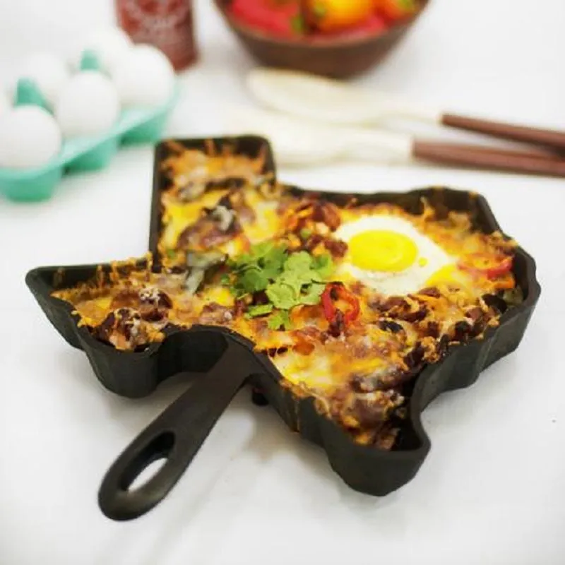 American Skillet Company Cast Iron Enameled Texas Skillet