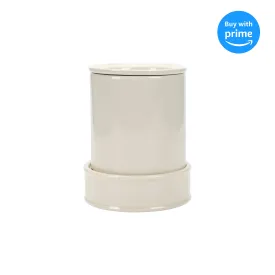 Beige Ceramic Stoneware Electric Hot Cold 3 Piece Serving Duo Dipper Warming Pot Dish Set