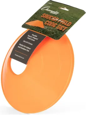 Champion Sports Saucer Field Cone Set for Athletics and Social Distancing, Orange