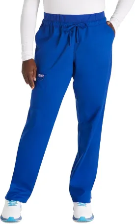 Cherokee Scrub Pants for Women Mid Rise Tapered Leg Drawstring Bottom WW105