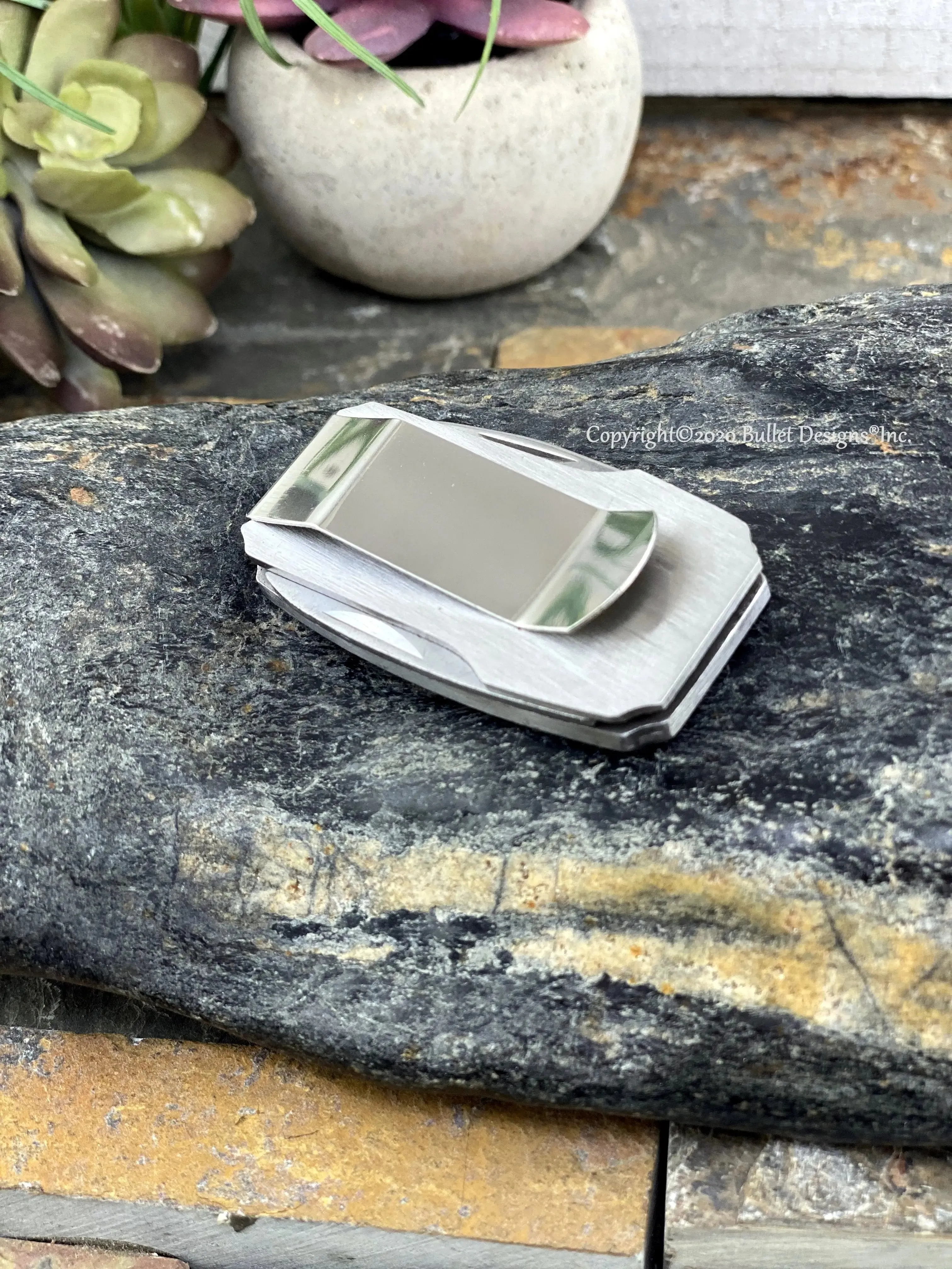 Custom Engraved Stainless Steel Money Clip, Pocket Knife, Personalized, Laser Engraved, Heavy