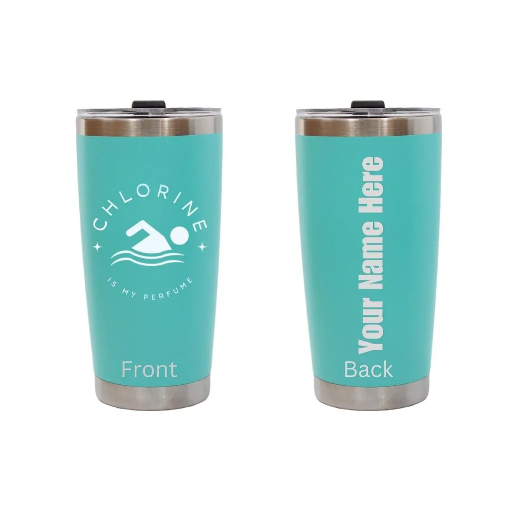 Dashing Nova ™ Personalized Custom Name Tumbler Inspirational Quotes Best Presents Swim Gifts for Swimmers and Coaches