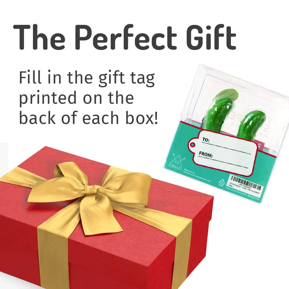 Funny Pickle Wine Stopper   Gift Box "Put A Pickle In It" Set Of 2