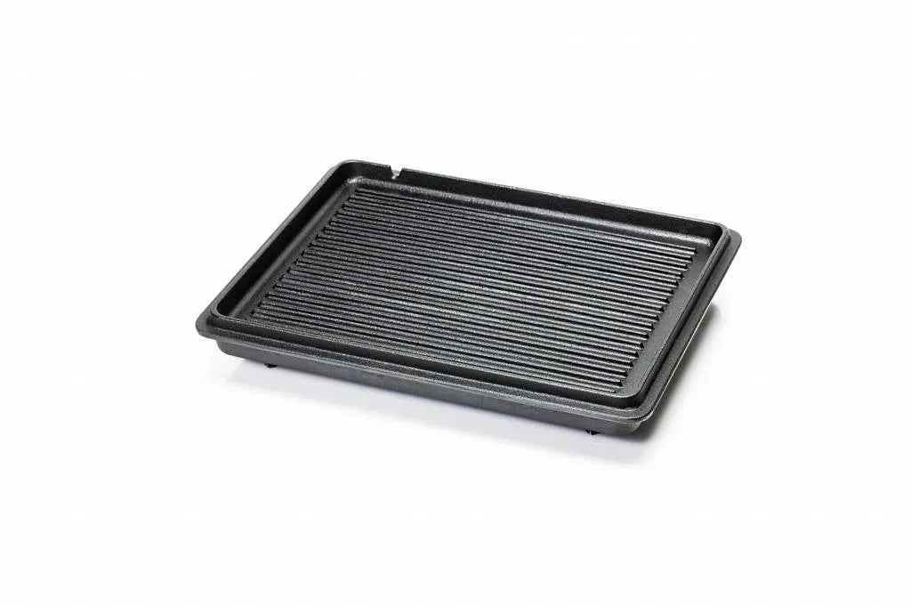 Gietijzeren broodpan met grill deksel