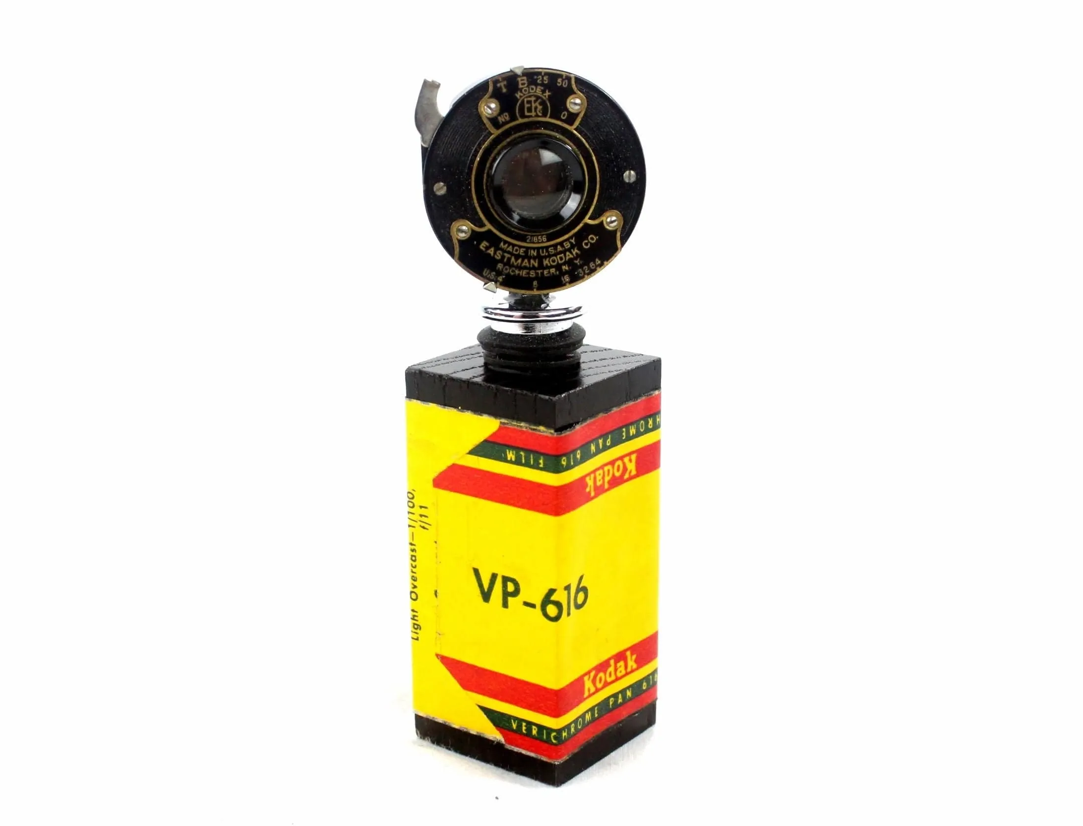Kodak Film Oak Wine Bottle Stopper Display Stand - Wine Lover Gift
