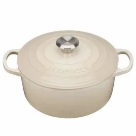 Le Creuset Signature Cast Iron Round Casserole Almond