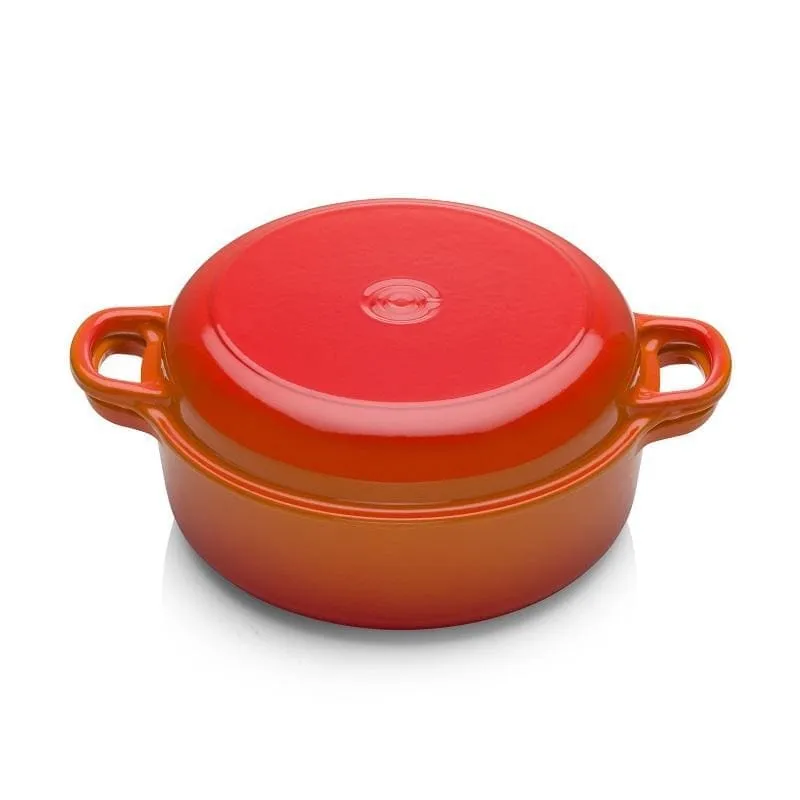 Le Creuset Signature Cast Iron Shallow Casserole with Reversible Baking Lid 26cm Volcanic