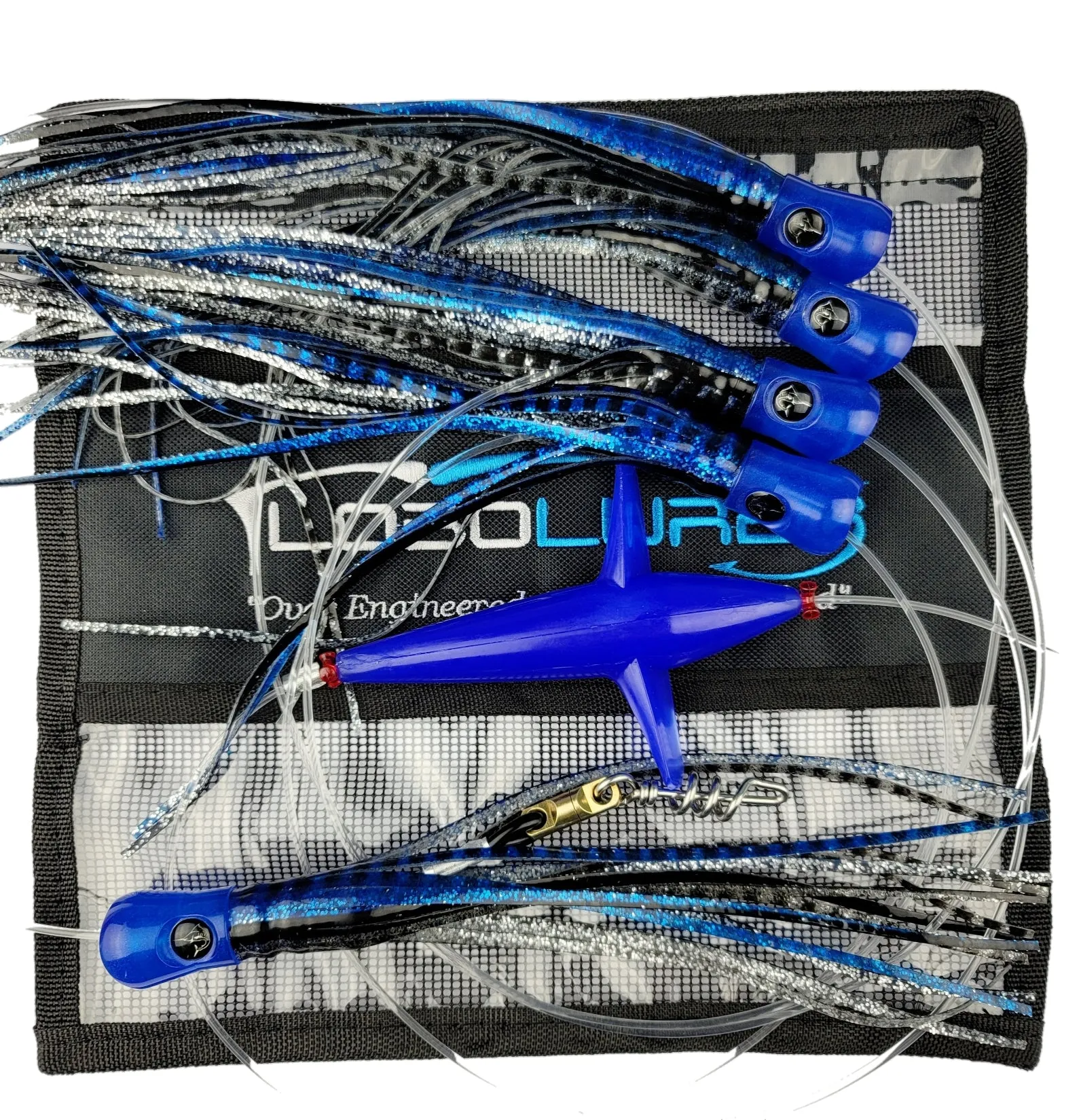 Lobo Lures #400 Skipjack Hybrid Teaser Daisy Chain w/ Corkscrew Swivel