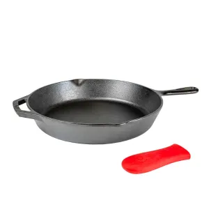 Lodge 12 Inch Cast Iron Skillet w/ Handle Holder