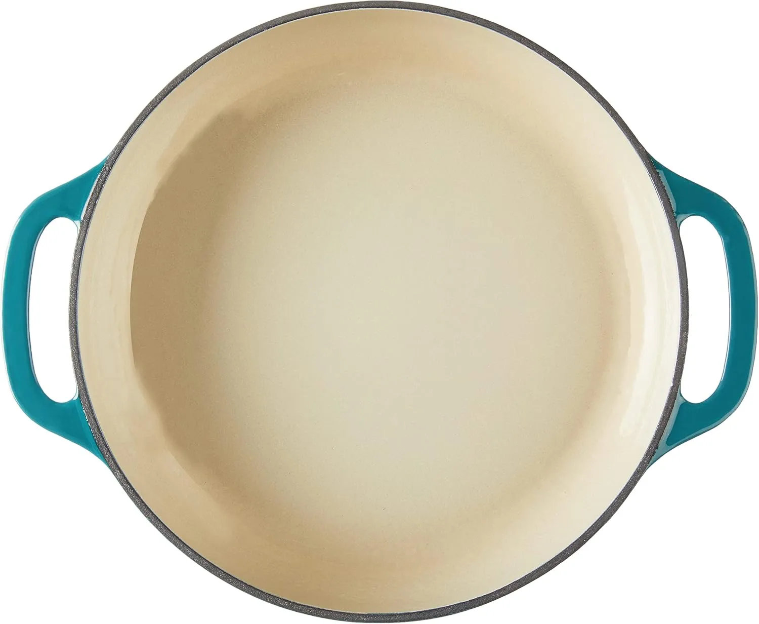 Lodge 3.6 Quart Enameled Cast Iron Covered Casserole with Lid  Dual Handles  Oven Safe up to 500 F or on Stovetop - Use to Marinate, Cook, Bake, Refrigerate and Serve  Lagoon