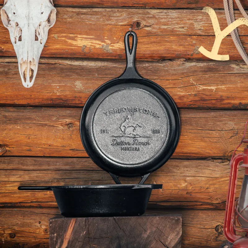 Lodge Yellowstone™ Seasoned Cast Iron Bucking Bronco Combo Cooker