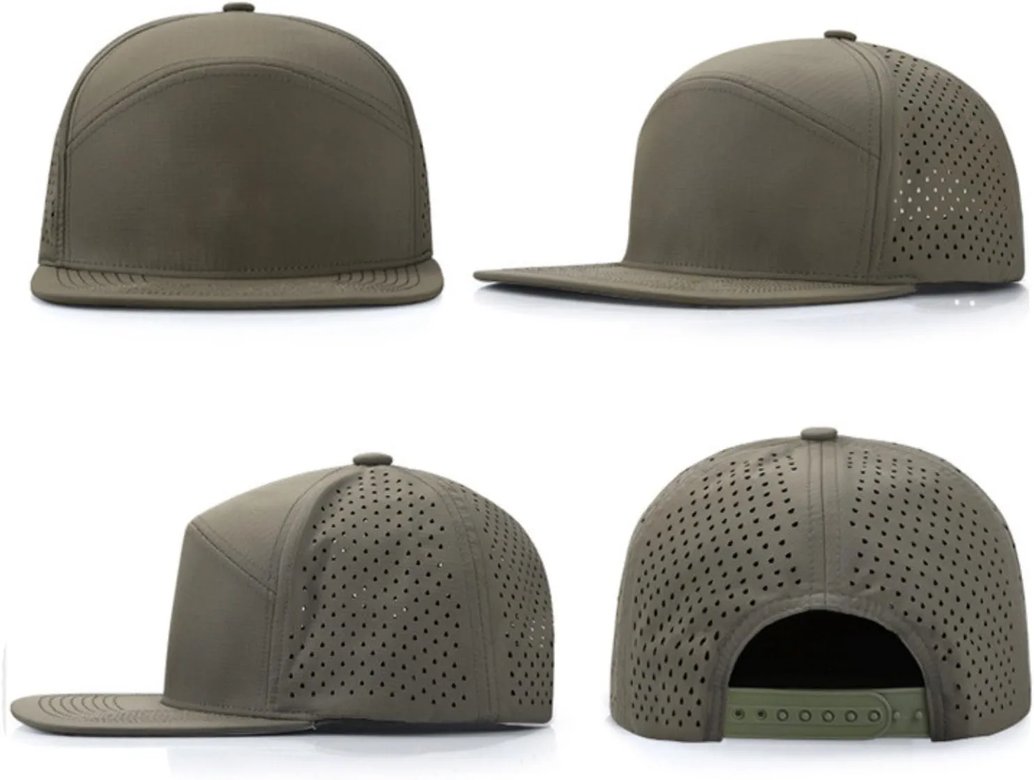 Men & Women Flat Brim Baseball Cap Adjustable Snapback Cap