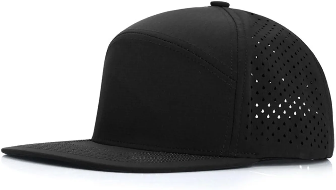 Men & Women Flat Brim Baseball Cap Adjustable Snapback Cap