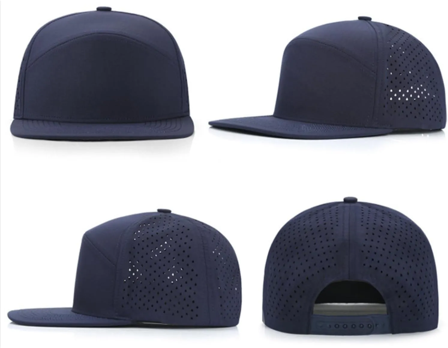 Men & Women Flat Brim Baseball Cap Adjustable Snapback Cap