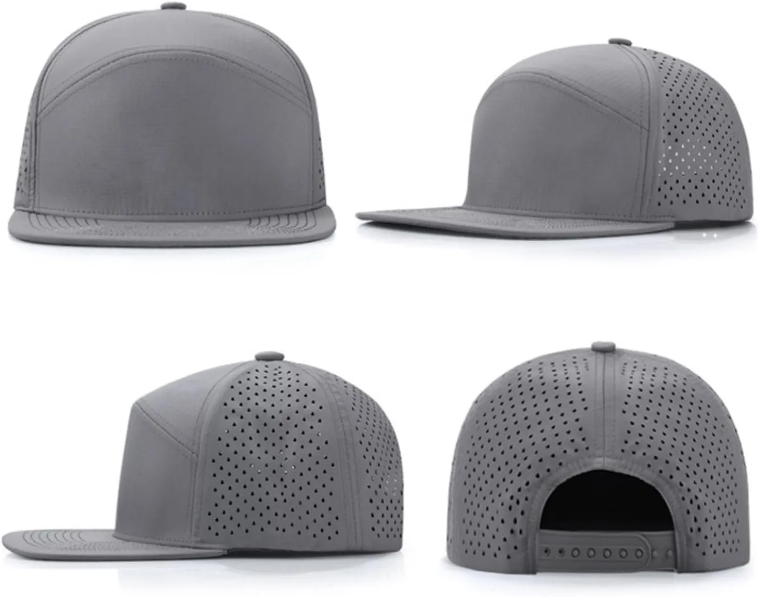 Men & Women Flat Brim Baseball Cap Adjustable Snapback Cap