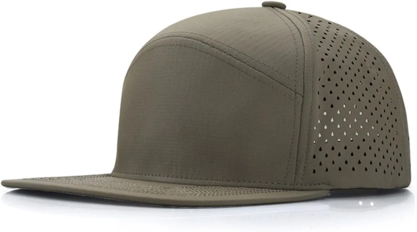 Men & Women Flat Brim Baseball Cap Adjustable Snapback Cap