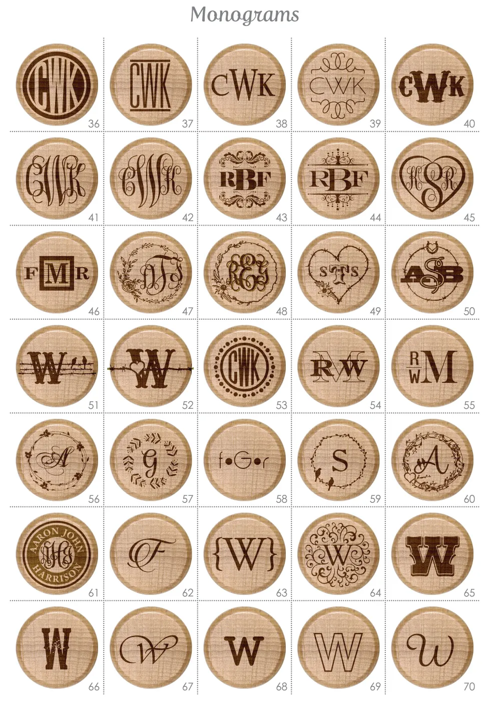 Monogram Wine Stoppers