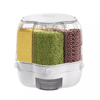 (NET) 6-Compartment Grain Storage Container