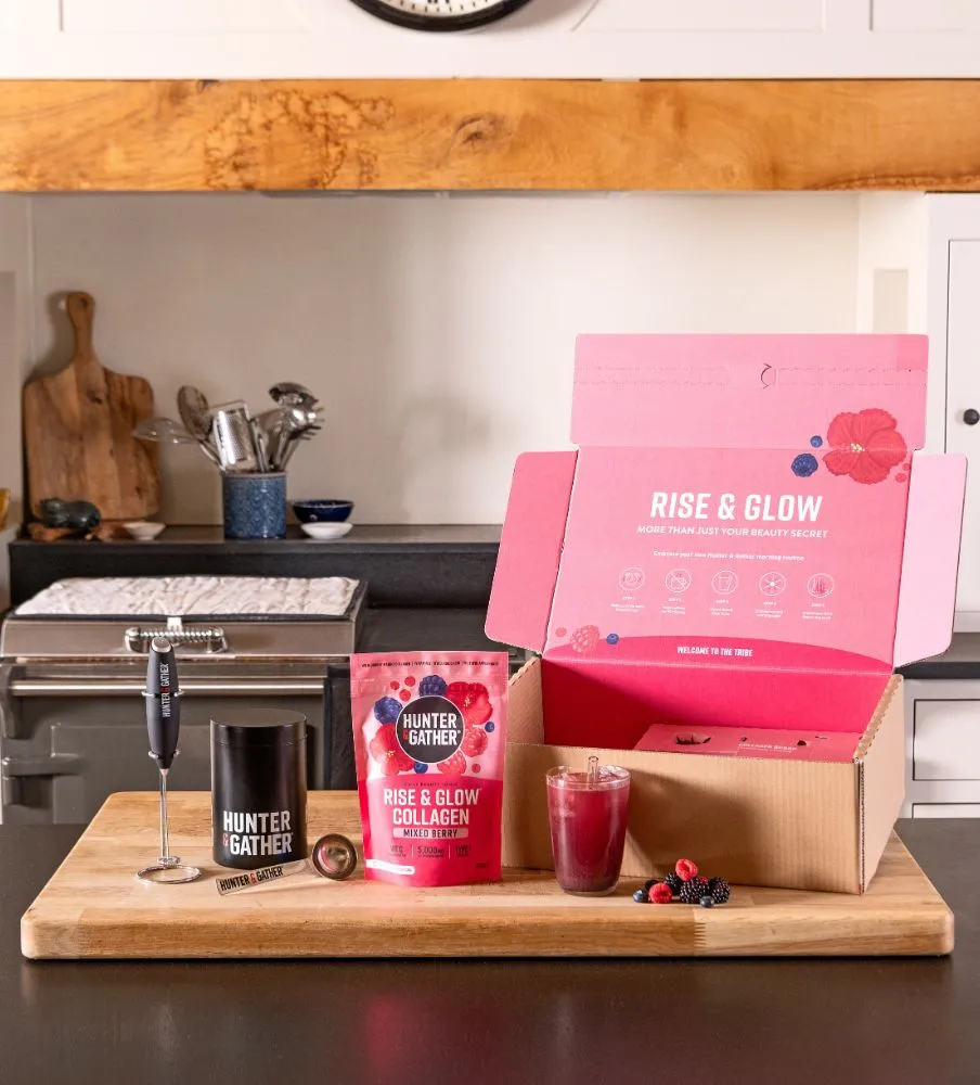 Rise & Glow Welcome Box: Whisk, Tin, & Spoon