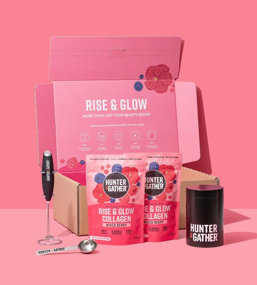 Rise & Glow Welcome Box: Whisk, Tin, & Spoon