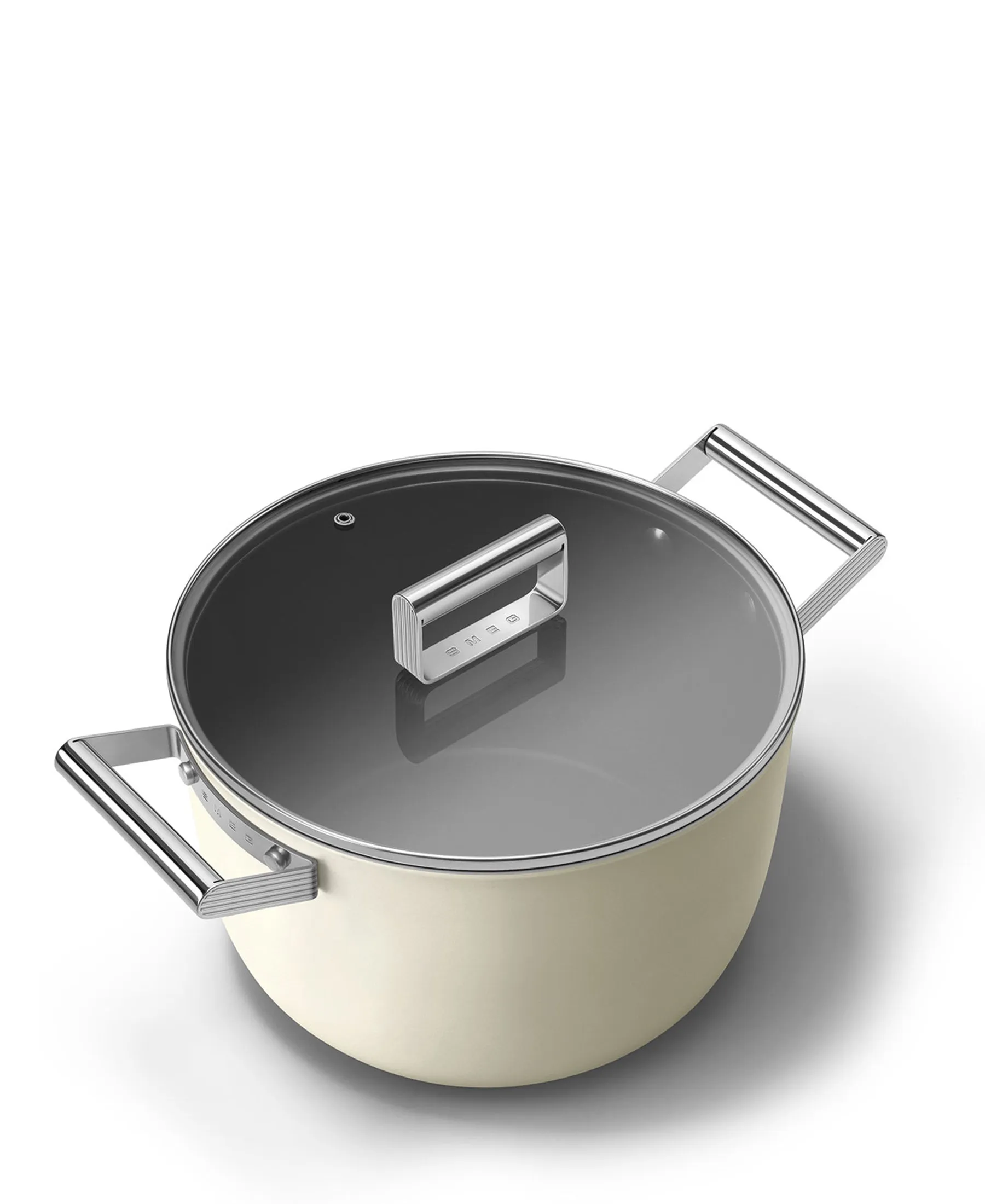 Smeg 24cm Cream Casserole Dish - Premium Quality
