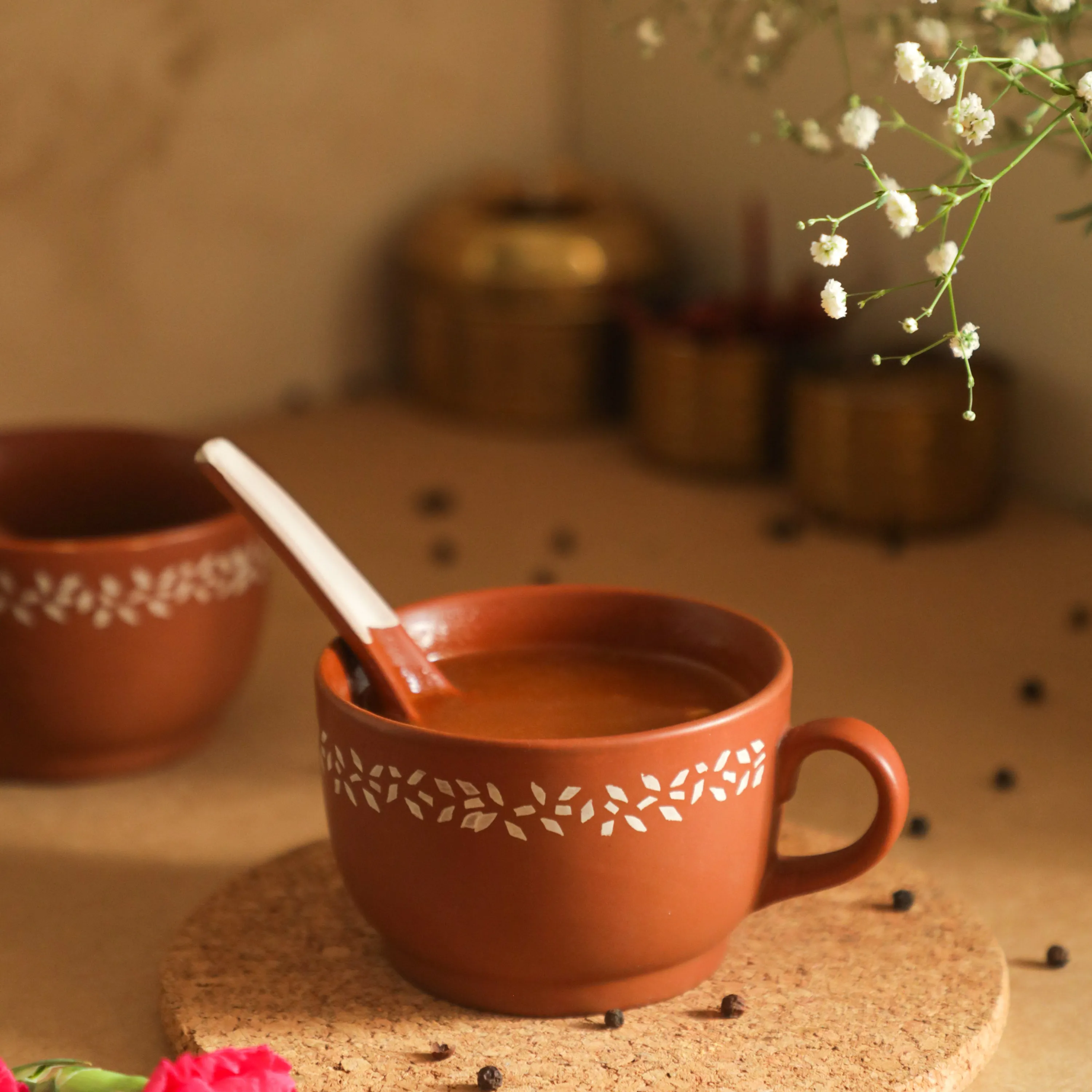 Soup Cup with Spoon
