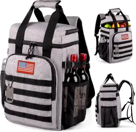 Tactical Backpack Cooler,Lunch Backpack for Men Adults Work with HandleSoft Cooler Backpack Insulated Waterproof Leak Proof