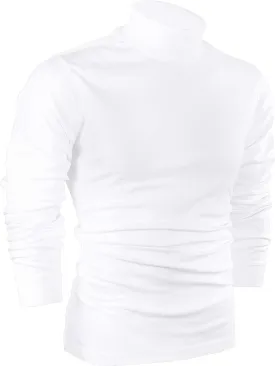 Utopia Wear Men's Turtleneck Slim Fit Lightweight Pullover Top