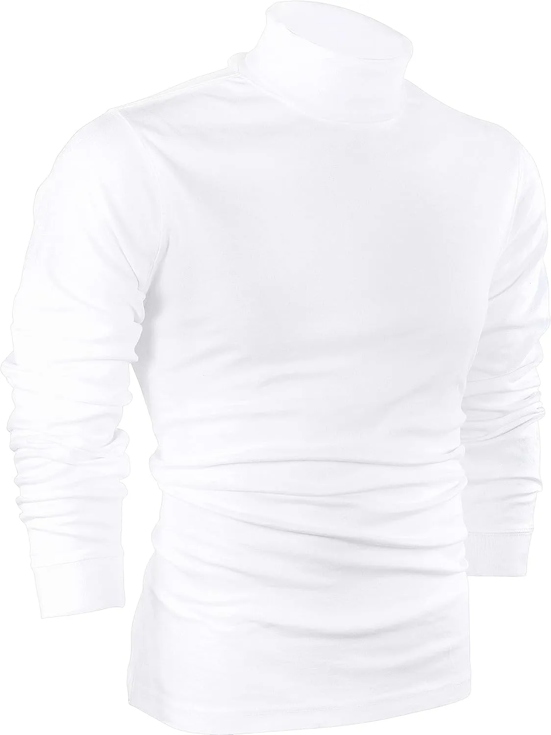 Utopia Wear Men's Turtleneck Slim Fit Lightweight Pullover Top