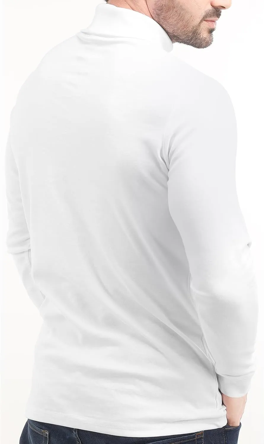 Utopia Wear Men's Turtleneck Slim Fit Lightweight Pullover Top