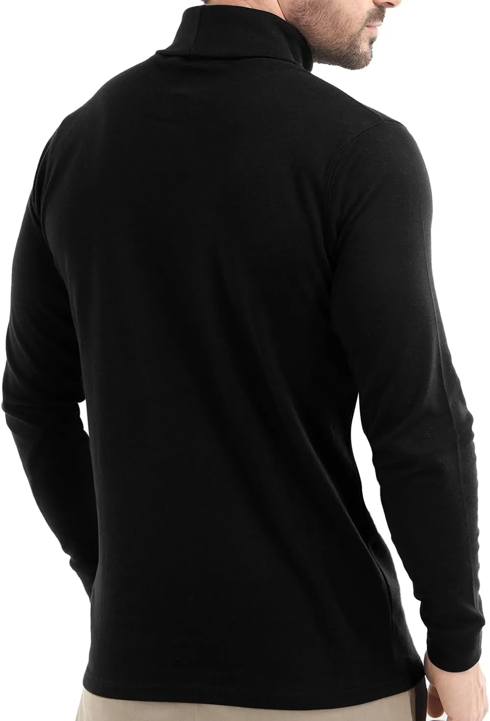 Utopia Wear Men's Turtleneck Slim Fit Lightweight Pullover Top