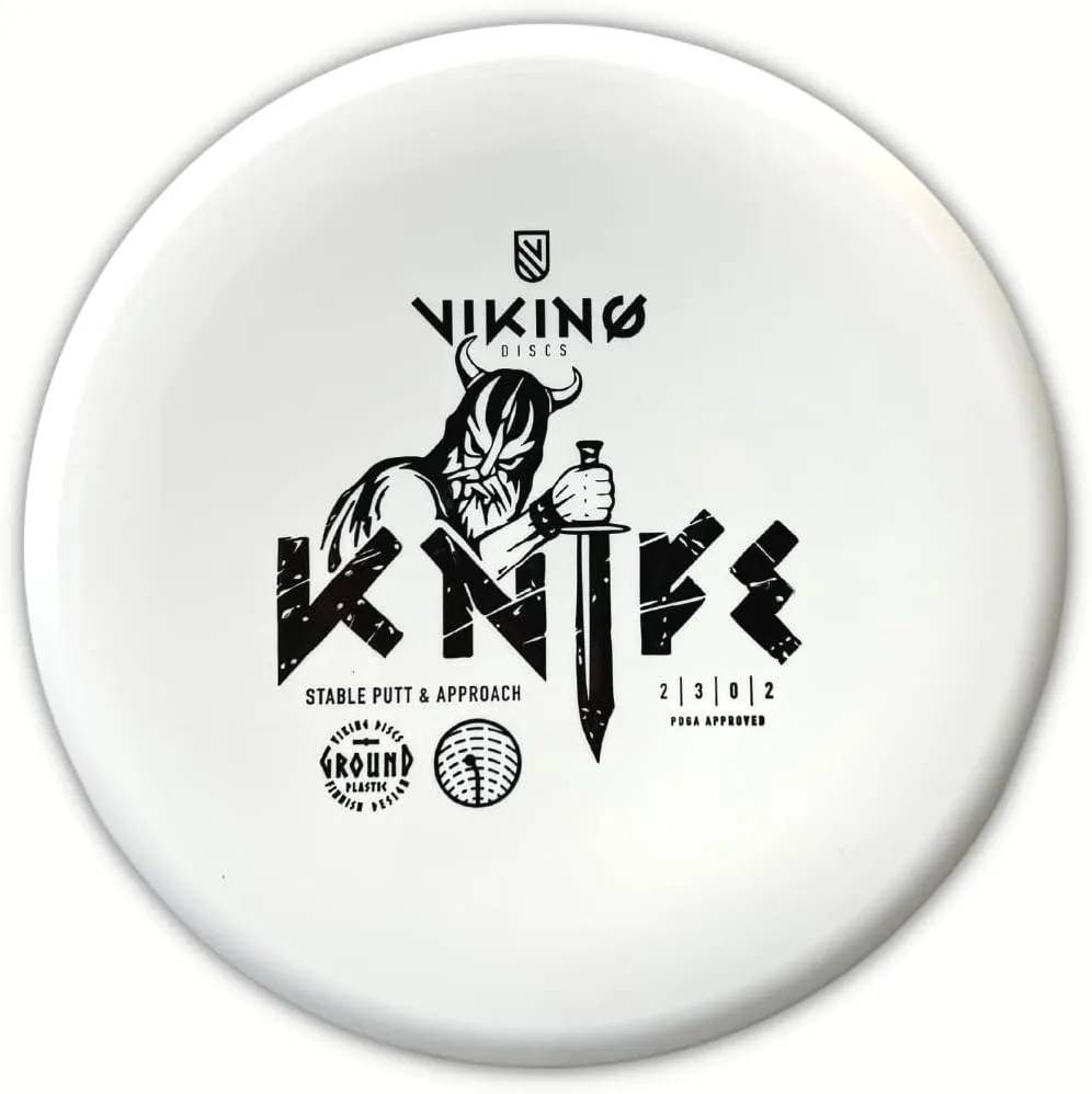 Viking Discs | Knife | Disc Golf Overstable Putt and Approach | Ground Plastic