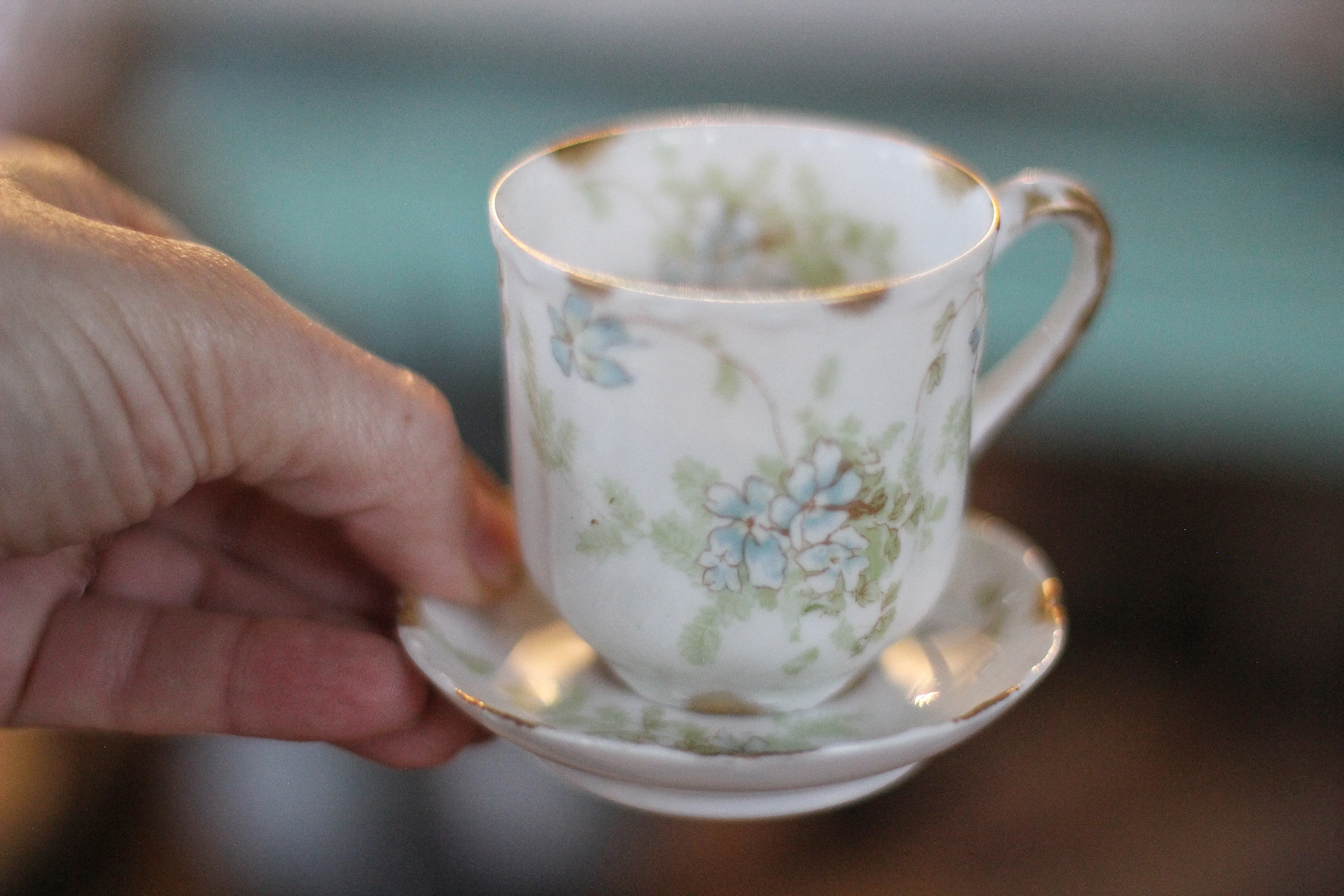 Vintage Tiny Limoges Haviland France Tea Cup Set