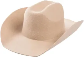 Women 100% Australian Wool Felt Unisex Curly Wide Brim Cowboy Panama Hat