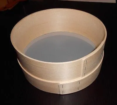 Wooden Flour Sifter Sieve Traditional Diameter 15cm 5.90 inches Handmade