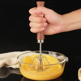 Wooden Handle Steel Whisker