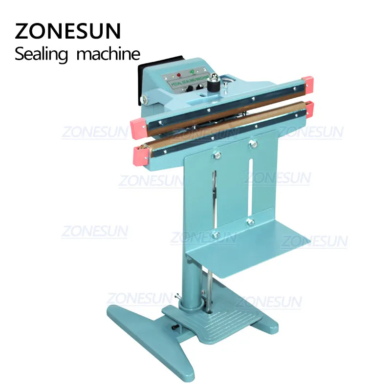 ZONESUN ZS-FK350 Foot Pedal Food Sealing Machine For Aluminium Foil Plastic Bags Sealer
