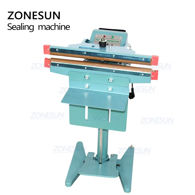 ZONESUN ZS-FK350 Foot Pedal Food Sealing Machine For Aluminium Foil Plastic Bags Sealer