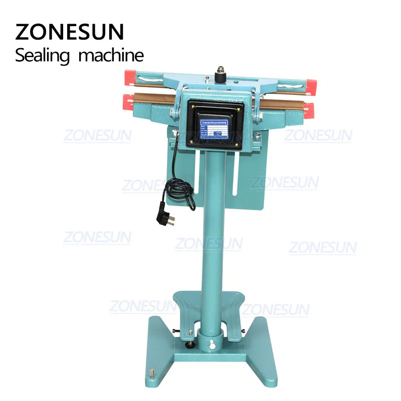ZONESUN ZS-FK350 Foot Pedal Food Sealing Machine For Aluminium Foil Plastic Bags Sealer